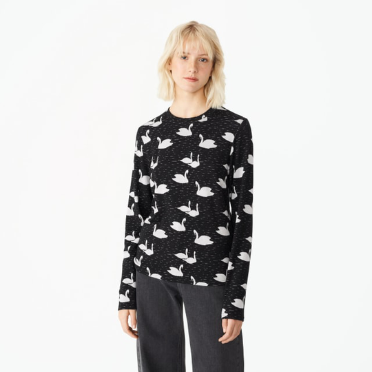 Långärmad jerseytopp NINA