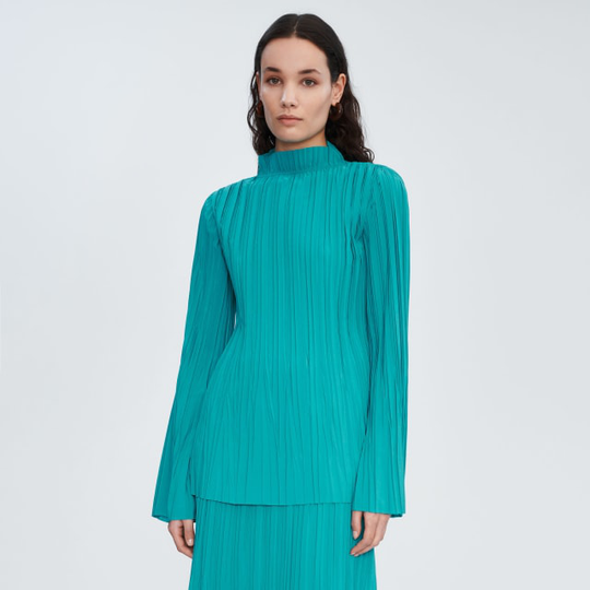 Plisserad blus AISHA