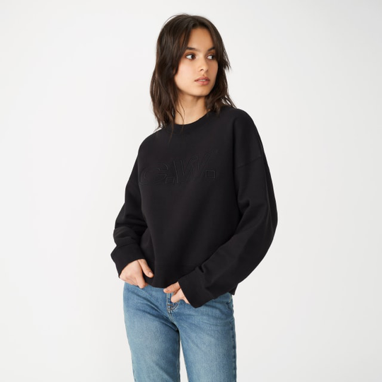 Sweatshirt med C.W.-logga NOELLE