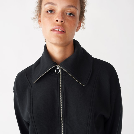 Långärmad tröja med vid krage SACHA