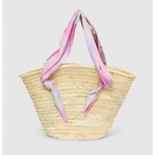 Floral Straw Bag