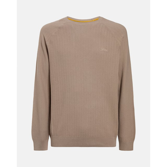 Miles Cn Harringbone Sweater