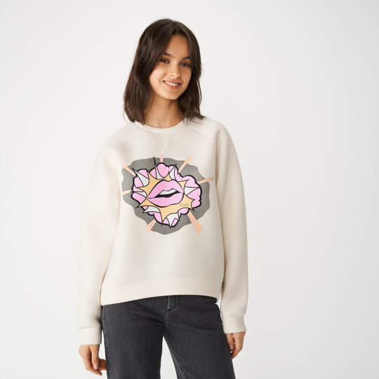 Sweatshirt i scuba POW