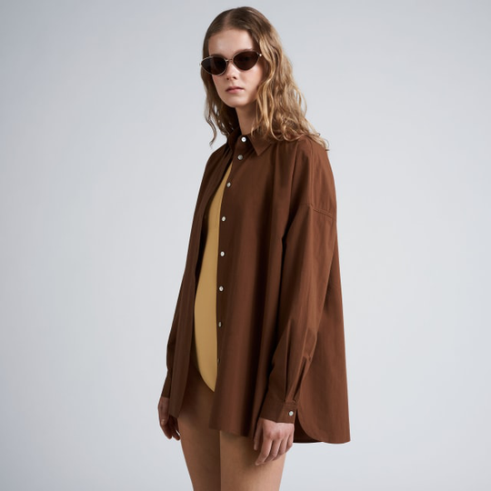 Bomullsskjorta oversize BYRON